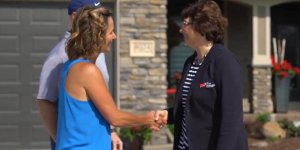 women shaking hands