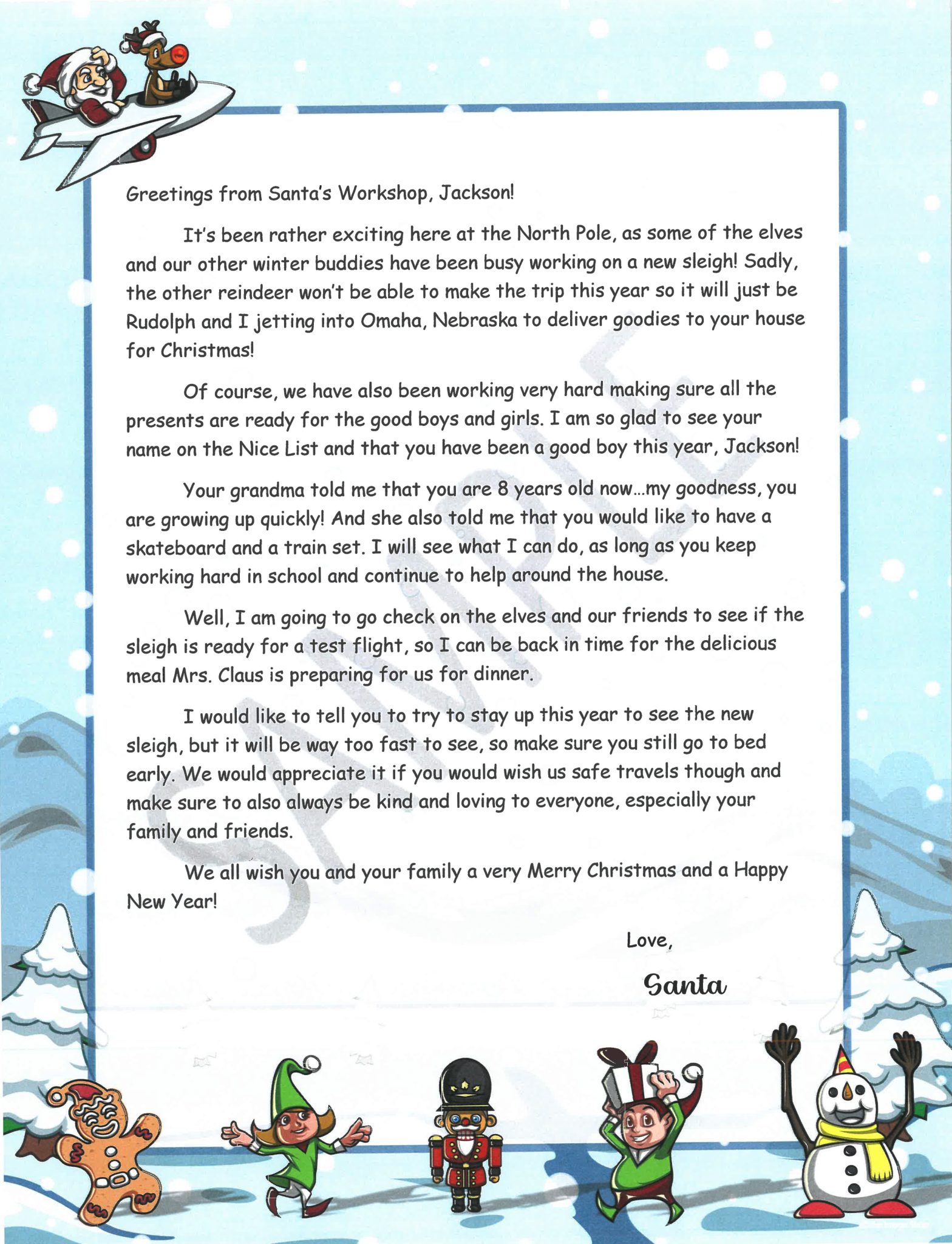 Santa letters