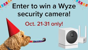 Enter to win a wyze security camera for international credit union day