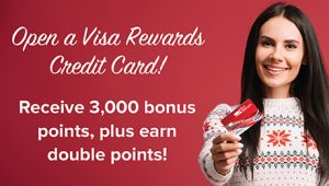Open a visa rewards credit card