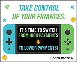 Switch from high payments to lower payments