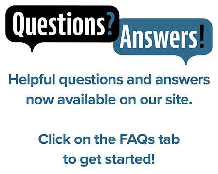 FAQs now on the website