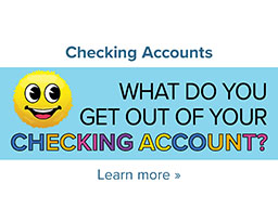 What do you get out of your checking account.