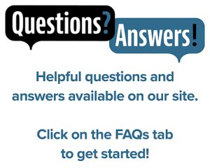 FAQs available on our site