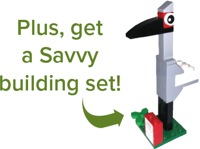 Plus, get a Savvy building set