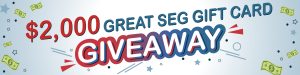 $2,000 Great SEG Gift Card Giveaway