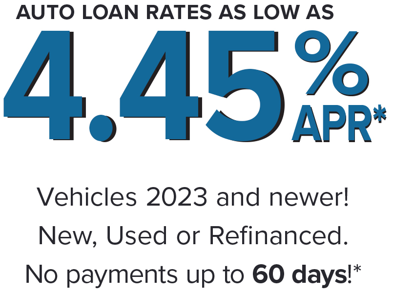 Auto loan rates as low as 5.23% APR