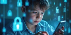 child using phone
