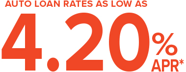 auto loan rates as low as 4.20%APR