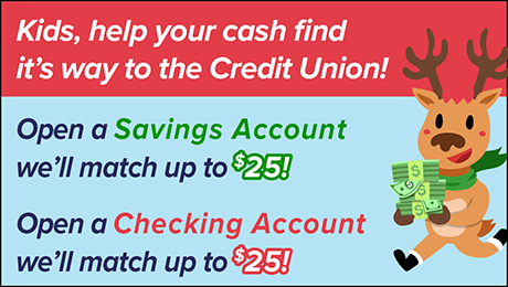 Help your cash find it's way to the credit union