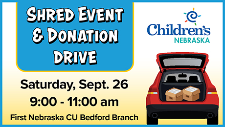 Shred event and donation drive