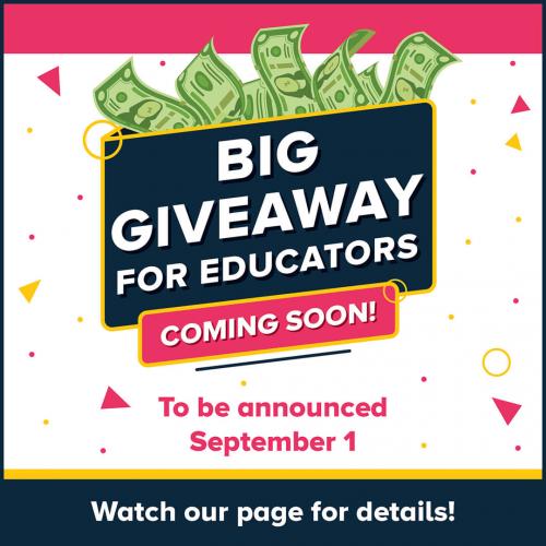 $2,500 educator giveaway